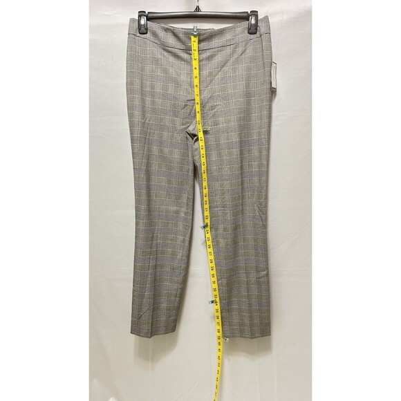 Nine‎ West Womens 10 Skinny Black White Checkered Pants Slacks NWT - Picture 4 of 11
